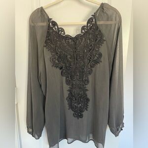 Ronen Chen Sheer Blouse